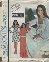 4762 75 MARIO EMPIRE SQUARE NECK TOP, DRESS, PANTS PATTERN 16 38